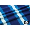 COTTON CRAFT Pool Lounge Chair Cover – 2 Pack – Soft Absorbent 100% Cotton Stripe Dobby Terry Towel Chaise Lounge Beach Chair Cover – Oversized 32 W x 82 Length x 7 inch Pocket – Blue(Blue White)